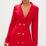 dress, red dress, red coat, red, coat, buttons, sexy party dresses .