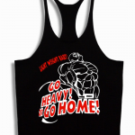 GO HEAVY - Stringer | Bodybuilding clothing, Workout tank tops .