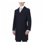 Crombie Black Retro Wool Coat 325