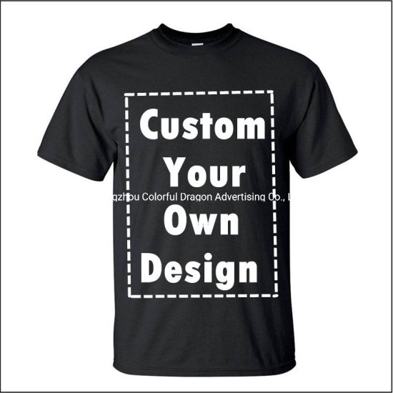China Custom Logo Text Photo Letter Design T Shirt Customized .