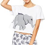 Sets Elephant Pajamas Women Cotton Home Wear Cute Sleep T Shirt .