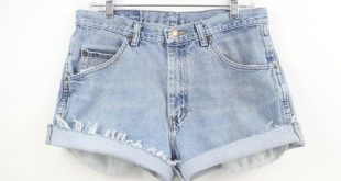 33 waist Wrangler High Waisted Denim Shorts Jean Shorts Light | Et