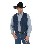 Wrangler® Unlined Denim Vest Prewashed | Mens Jackets and .