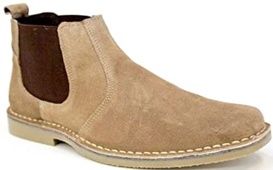 Amazon.com | Roamers Mens M765 Taupe Suede New Mens Desert Boots .