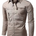 Doublju Mens shirts Zipper point in 2020 | Mens designer shirts .
