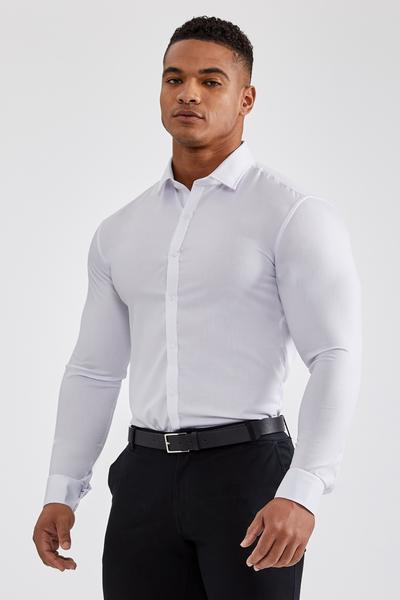 Essential Dress Shirt in White – TAILORED ATHLE