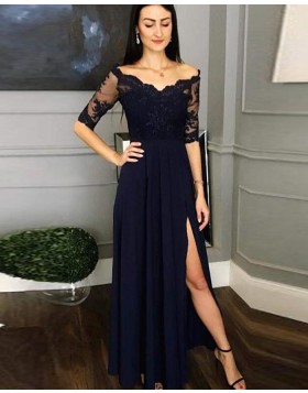 Long Sleeve Prom Dresses, Formal Dresses with Sleeves - Hocogirl .