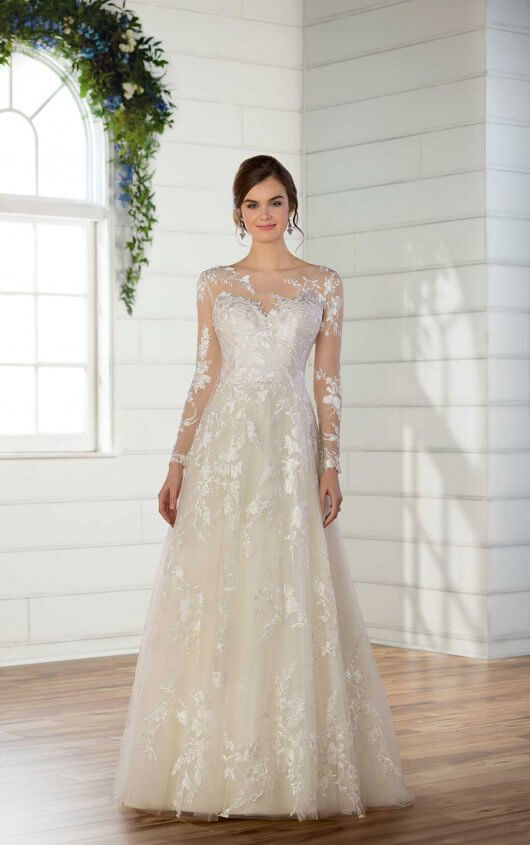 Modest Wedding Dress with Sleeves | Essense of Austral