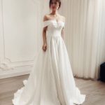 Aline Elegant Wedding Dress/ Royal Wedding/ Off The Shoulder/ | Et