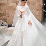 Elegant A-line Long Sleeve Simple Wedding Dresses, FC2027 .