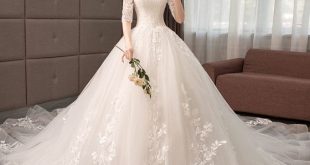 Elegant Champagne Wedding Dresses 2019 A-Line / Princess Off .