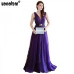 Long Elegant Evening Dress Formal Sexy Gown Crystal Dress For .