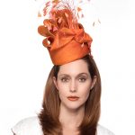 Orange Whimsical Style Fascinator Hat – Marilyn