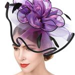 YIULSG Fascinators Hat Feather Headwear Flower Headbands for Women .