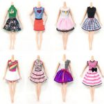 6pcs/Lot Beautiful Handmade Party Clothes Fashion Dress for Doll .