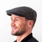 Irish Tweed Cap | Irish Cap | Donegal Tweed Cap | Charcoal | Hatm
