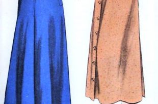 1940s Front Button Skirt Pattern VOGUE 6492 Flattering Slightly .