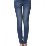 Women's Slim Fit Fleece Lined Jeans - Blue 4 - CS12NH9FM