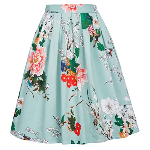Floral
  Skirt Makes Lively Difference