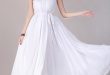 Bridesmaids White Dress White Flowy Maxi Dresses For Women One .