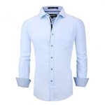 Casual King Mens Dress Shirts Wrinkle-Free Long Sleeve Button Down .