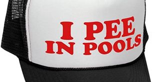 I Pee in Pools Funny Dare Gag Gift Joke - Adult Trucker Cap Hat .