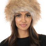 Taupe Fox Faux Fur Russian-Style Hat| Womens Faux Fur Ha