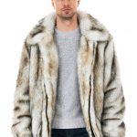 Men's Yukon Wolf Faux Fur Bomber Jacket | Fabulous-Fu