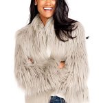 Grey Tibetan Lamb Fashionista Faux Fur Jacket | Womens Faux Fur .