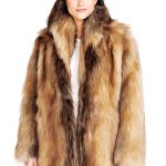 Red Fox Shawl Collar Faux Fur Jacket | Faux Fur Shaw