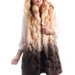 Dipped Fox Faux Fur Vest | Womens Faux Fur Ves