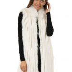 Ivory Aprés Mink Faux Fur Vest | Womens Faux Fur Ves