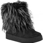 Amazon.com | Fashion Thirsty Womens Flat Faux Fur Furry Winter .