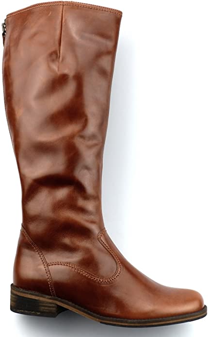 Amazon.com | Gabor Boots 72.797.93 Cognac Brown Leather Vario Leg .