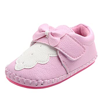 Amazon.com: Annnowl Baby Girls Shoes Soft Rubber Sole Sneakers 0 .