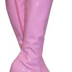 3" Go-go Boots in Baby Pink Vinyl Patent Leath