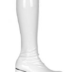 Retro 70s Costume Cheer Low Heel White Gogo Boot - 9 (With images .