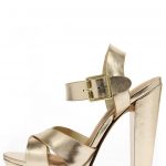 Sexy Gold Heels - Platform Heels - Platform Sandals - $27.