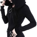 Amazon.com: aihihe Womens Hooded Jackets Coats Cardigan Black .
