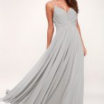 Lovely Light Grey Dress - Maxi Dress - Bridesmaid Dre