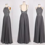 Dark Grey Prom Dress Prom Dresses Evening Party Gown Formal Wear .