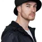 DOCILA Black Bucket Hat for Men Stylish Waterproof Rain Hats .