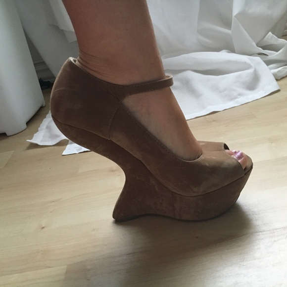 Charlotte Russe Shoes | Funky Nude Heelless Heels | Poshma