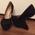 Shoes | Black Heel Less Heels | Poshma