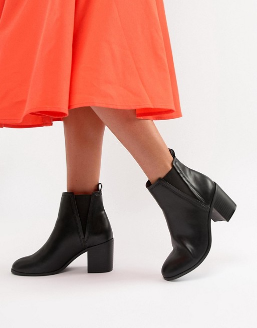 ASOS DESIGN Reside heeled ankle chelsea boots | AS