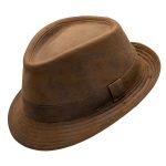 Henchel | Faux Leather Fedora Hat | Hats Unlimit