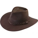 Henschel Hats: Australian Brown Leather Cowboy Ha