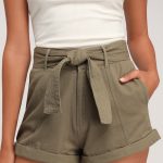 Billabong Day After Day - Olive Green Shorts - High-Waisted Sho