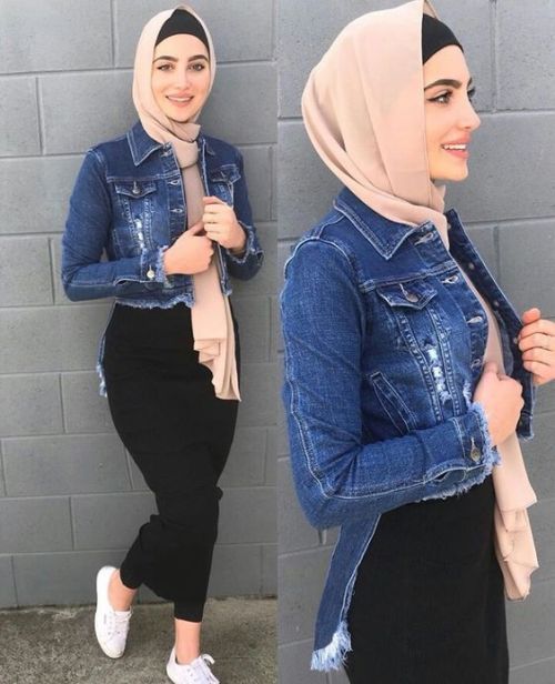 Spring skirts with hijab style | | Just Trendy Gir