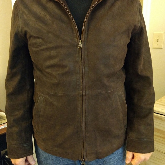 Orvis Jackets & Coats | Mens Hooded Leather Jacket | Poshma